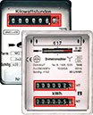 Bild zeigt Doppeltarifzähler mit Anzahl der Kilowattstunden und Zählernummer.