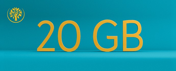 20 GB Datenvolumen inklusive