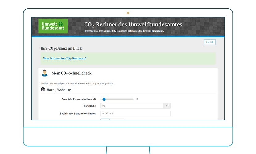 Fußabdruck berechnen Umweltbundesamt