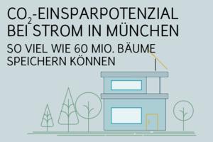 Strom für München: Großes Einsparpotenzial bei Emissionen 