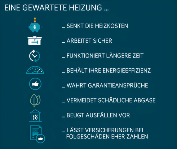 Vorteile gewartete Heizung