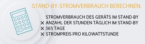 Formel: Stand-by-Stromverbrauch berechnen.