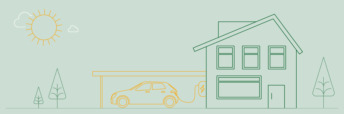 Elektroauto laden im eigenen Zuhause. Mit einer Wandladestation von ENTEGA.