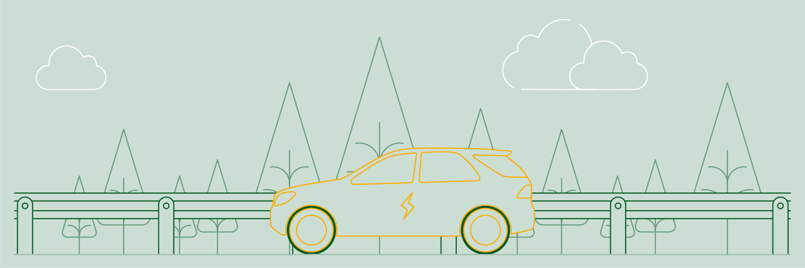 Elektroauto laden an einem von 245.000 Ladepunkten in Europa: Mit der Ladekarte von ENTEGA.